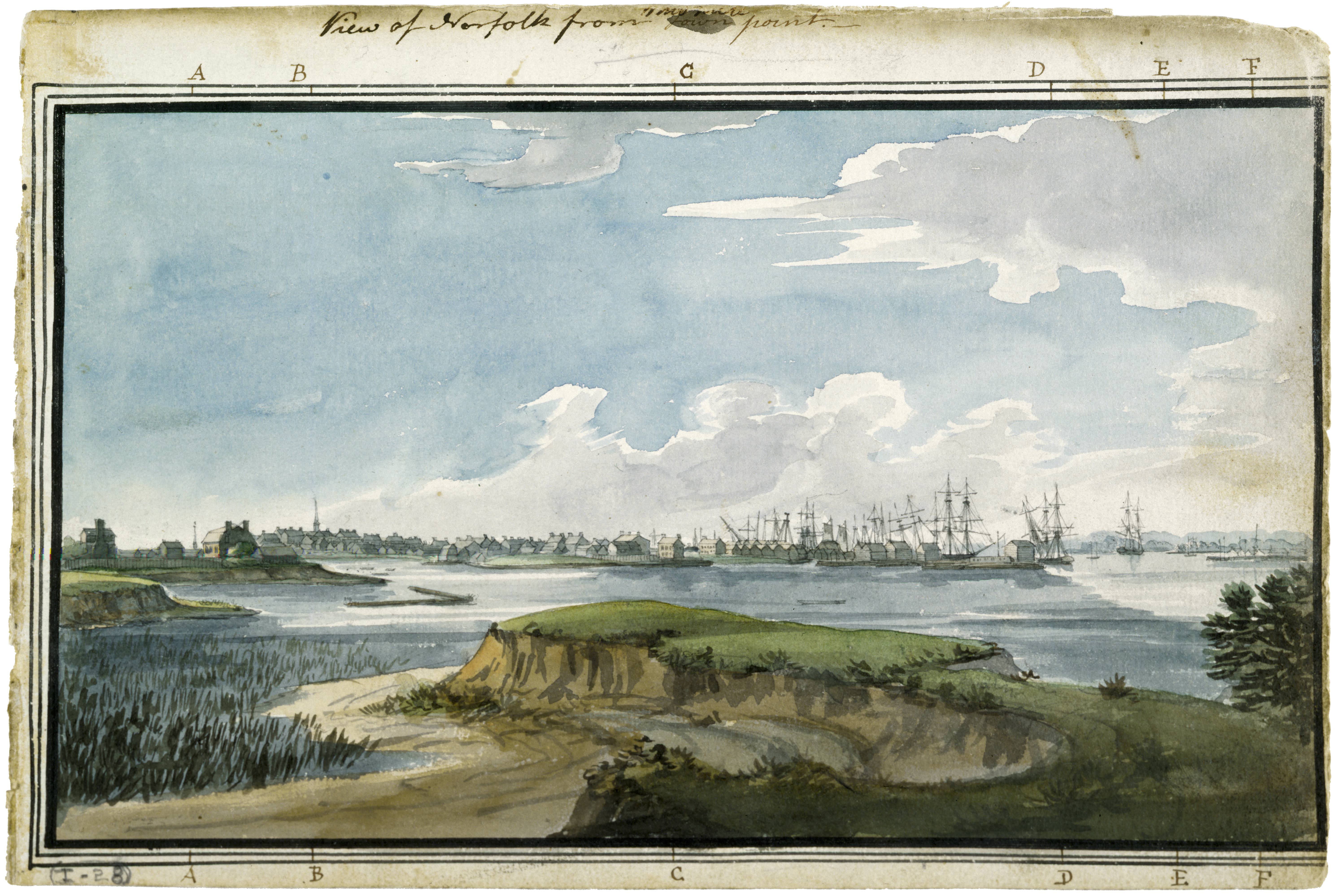 1796–98. watercolour, 17.7 x 26.6 cm. Collection of Maryland Historical Society (1960-108-1-1-28).