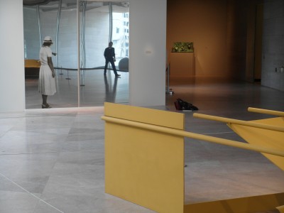1967, installed at the National Gallery of Art, Washington, DC, 2016. Collection of Lois and Georges de Menil. In the background: Michelangelo Pistoletto, <i>Donna che indica</i> (Woman who points), silkscreen print on polished stainless steel, National Gallery of Art, Washington, DC