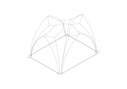 Hypothetical geometry of bay S2 in three dimensions