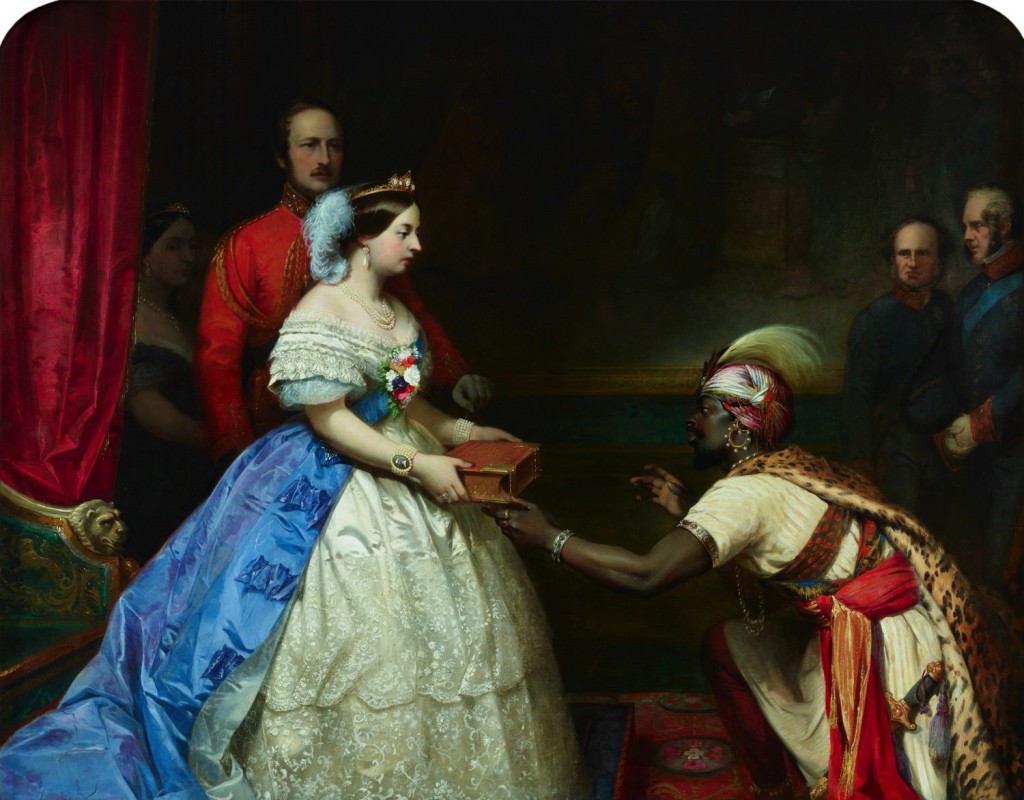 The Secret of England’s Greatness (Queen Victoria presenting a Bible in the Audience Chamber of Windsor)