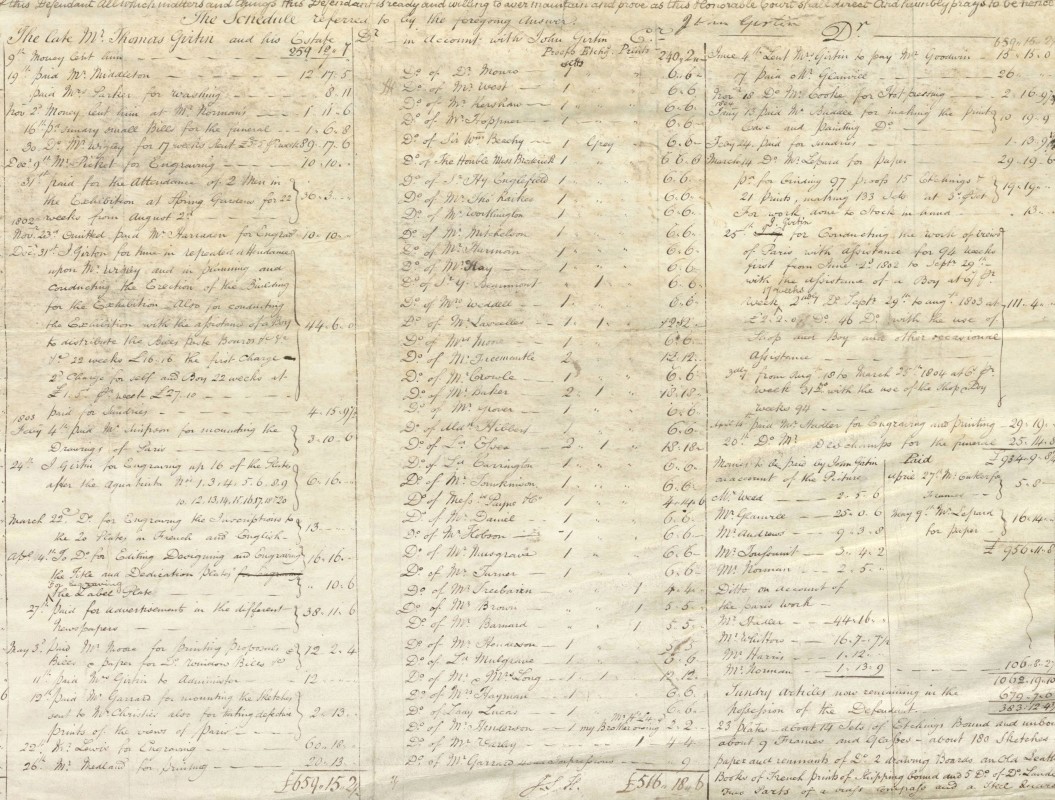 Chancery Proceedings, 14 May 1804. Collection of The National Archives (C 13/40/6 [W1804 G3]).